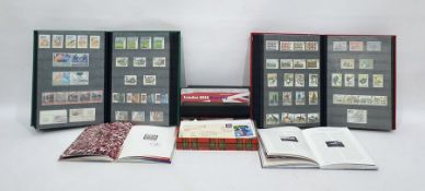 Two stockbooks of various GB mint stamps, two albums of Swiss mint stamps, tin of various loose used