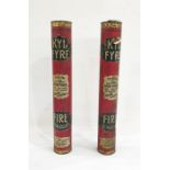Two-tube fire extinguisher, marked 'Kil Fyre'