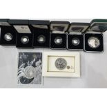 Collection of silver Britannia coins