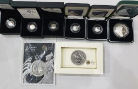 Collection of silver Britannia coins