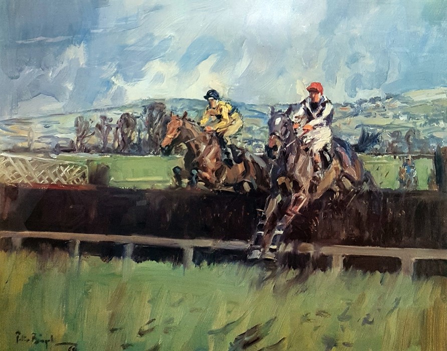 After Peter Biegel Colour print, 24/850 Signed in the margin Pat Taff and G W Robinson, steeplechase