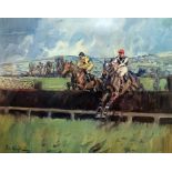 After Peter Biegel Colour print, 24/850 Signed in the margin Pat Taff and G W Robinson, steeplechase