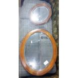 Two oval wall mirrors (2)