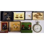LOT WITHDRAWN Quantity of costume jewellery to include cufflinks, necklaces, watches including