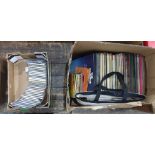 Two boxes of CDs including Louis Armstrong, easy listening, Fats Waller, etc (2 boxes)