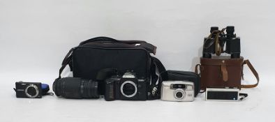 Various cameras to include a Nikon digital camera in original case, a Premium multimedia camera, a