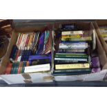 Quantity of books on gardening, topography, Nelson Classics, etc (2 boxes)