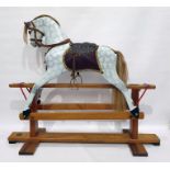 20th century fully restored platform rocking horse