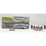 Two boxed Airfix sets, Old Britain's soldiers, Gordon Highlanders, boxed and quantity of modern