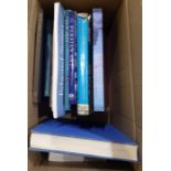 Various books on art including British Watercolours, American Folk Art, etc (1 box)