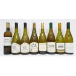 Eight mixed French white wines to include two Chateau de Marjolet 1996 Cote-du-Rhone, Justerini &