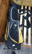 Golf bag and accompanying golf clubs