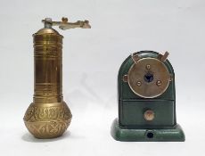 AW Faber Castell pencil sharpener and a brass spice grinder of Islamic origin (2)