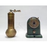 AW Faber Castell pencil sharpener and a brass spice grinder of Islamic origin (2)