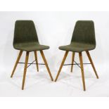Pair of modern Danish 'Beaver' bedroom-type chairs (2)