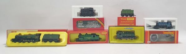 Hornby '0' gauge 4-4-0 Southern locomotive, boxed, 0-4-0 diesel dock shunter, Calendonia Pug Class