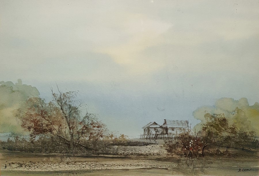 Three watercolour drawings Eastern scenes, signed 'B Leau' (3)