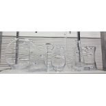 Assorted glassware to include LSA glass vases, large ovoid glass vase by LSA, etc (7)