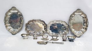 Electroplated wares to include tureens, peppers, etc