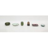 Collection of modern cloisonne items to include a miniature barrel and cover, enamel bowls and a