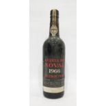 Bottle of Quinta Da Novale 1966 vintage port, label is complete as is the capsule top