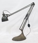 Metal anglepoise standard lamp