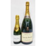 One Champagne magnum from Laurent-Pierrier and one half bottle of champagne, Charles Elner