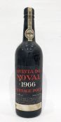 Bottle of Quinta Da Novale 1966 vintage port, label is complete as is the wax capsule top  Condition