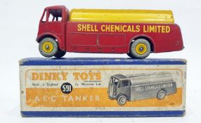 Dinky Toys 591 A E C Tanker in box