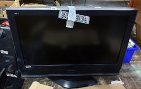 Panasonic flat screen television with remote, 32 in.