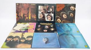 Collection of records to include Abba, The Beatles, The Rolling Stones, etc  (9)