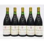 Five bottles 1977 Chassagne Montrachet, Selection Jean Germain