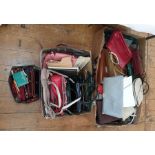 Large quantity of vintage and later handbags and a quantity of purses and wallets (3 boxes)