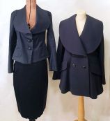 Vivienne Westwood Anglomania blue jacket size 42, a Vivienne Westwood Anglomania blue skirt, a