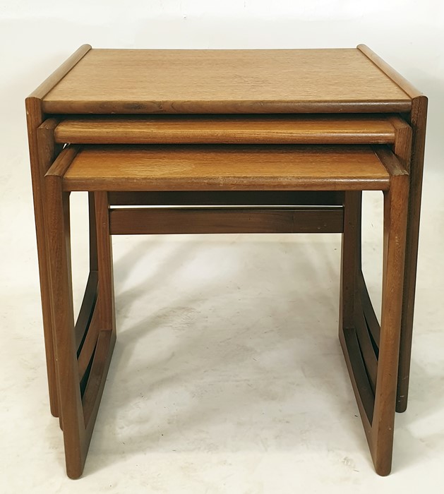 20th century G-Plan teak nest of three rectangular coffee tables Condition ReportThe tables are in