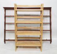 Beech shelving unit and a plate rack(2)