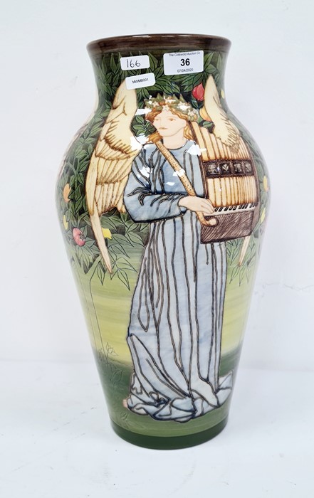 Rare Dennis Chinaworks vase by Sally Tuffin, William Morris Angel, decorated with angels playing - Image 3 of 5