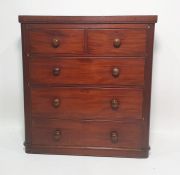 Late 19th century chest of two short over three long drawers, 96cm x 102cm  Condition Reportsplits