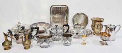 Electroplated items to include lidded tureens, hot water pots, teapots, etc