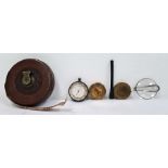 Pocket barometer, a tape measure, etc (1 box)