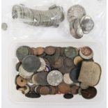 Assorted British coinage to include pre-WWII silver examples