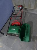 Qualcast Bosch Concorde 32 electric lawnmower with grass box