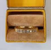 18ct gold and diamond half-eternity ring Condition Report4.1g