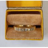 18ct gold and diamond half-eternity ring Condition Report4.1g