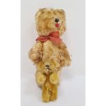 Miniature gold plush bear in the manner of Schuco and one further (2)