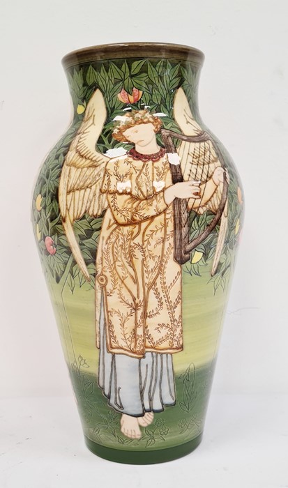 Rare Dennis Chinaworks vase by Sally Tuffin, William Morris Angel, decorated with angels playing - Image 2 of 5