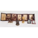 Collectors items to include morocco photograph wallet of figures in traditional country dress, two