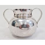 ***** WITHDRAWN ***** George II silver caudle cup, large ovoid vases with fluted handles, circular