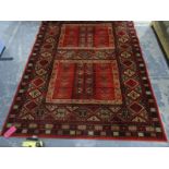 Modern eastern style rug from the Rug company, label to reverseCondition ReportThe dimensions are