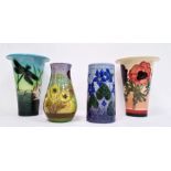 Four assorted Dennis Chinaworks vases in various forms and colours (4)  sizes 14 cms x 2 and